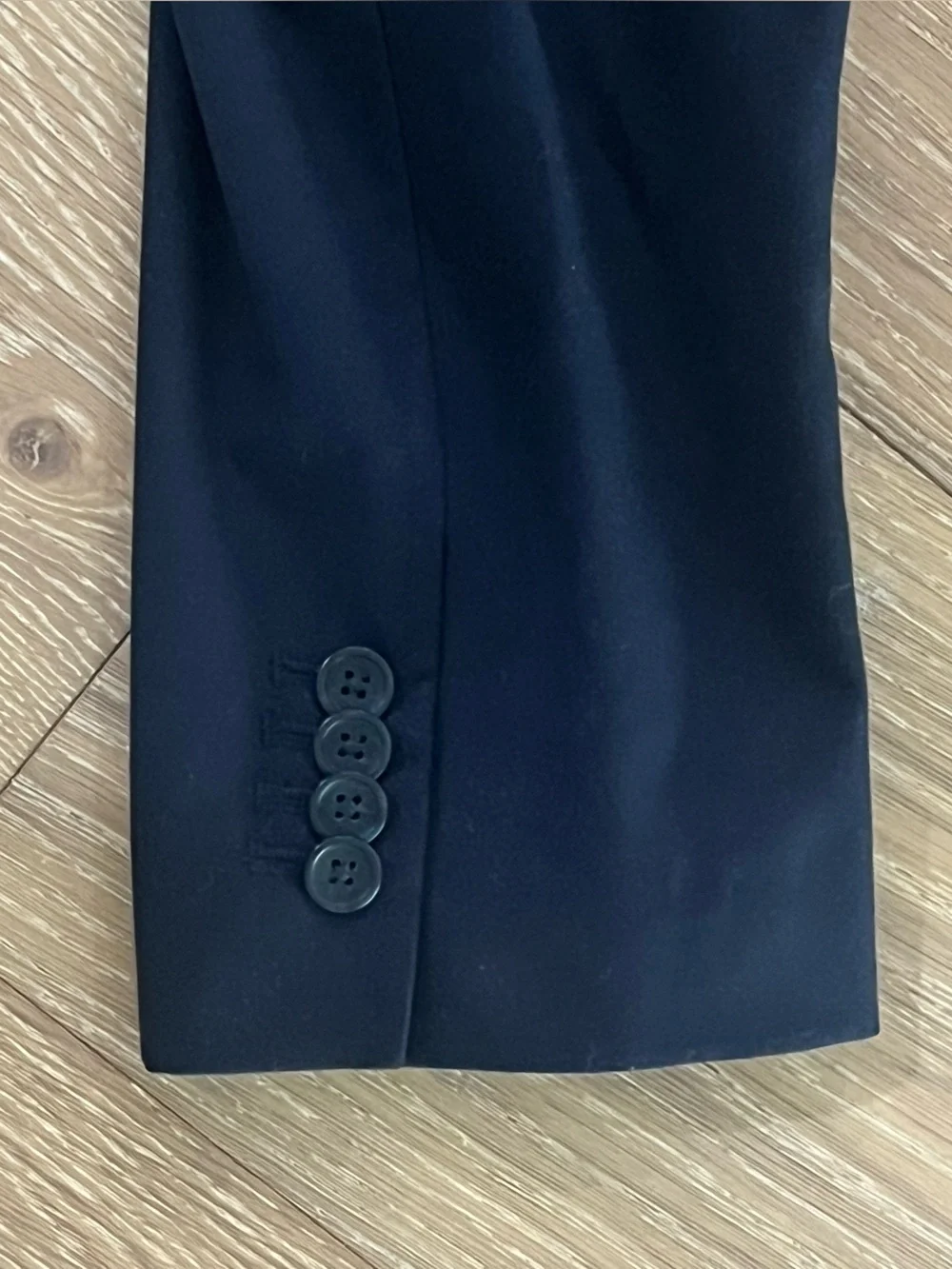Banana Republic Navy Cotton Blazer 40R Slim Fit 2 Button Non-Iron Sport Coat